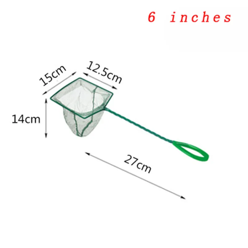 Tragbare 3-12 Zoll Fisch Net Langen Griff Platz Aquarium Zubehör Pfau Garnelen Net Fischernetz Aquarium CleaToolsning – Detail 12