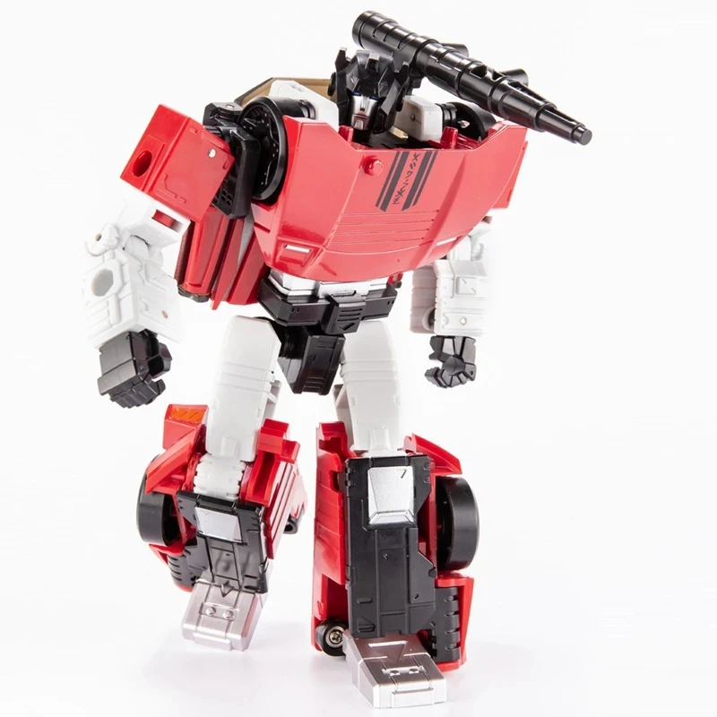 AOYI-figura de acción de Transformers, modelo BMB Sideswipe Red Alert G1 Siege Series, parte de aleación, Anime, Robot deformable, juguetes de regalo