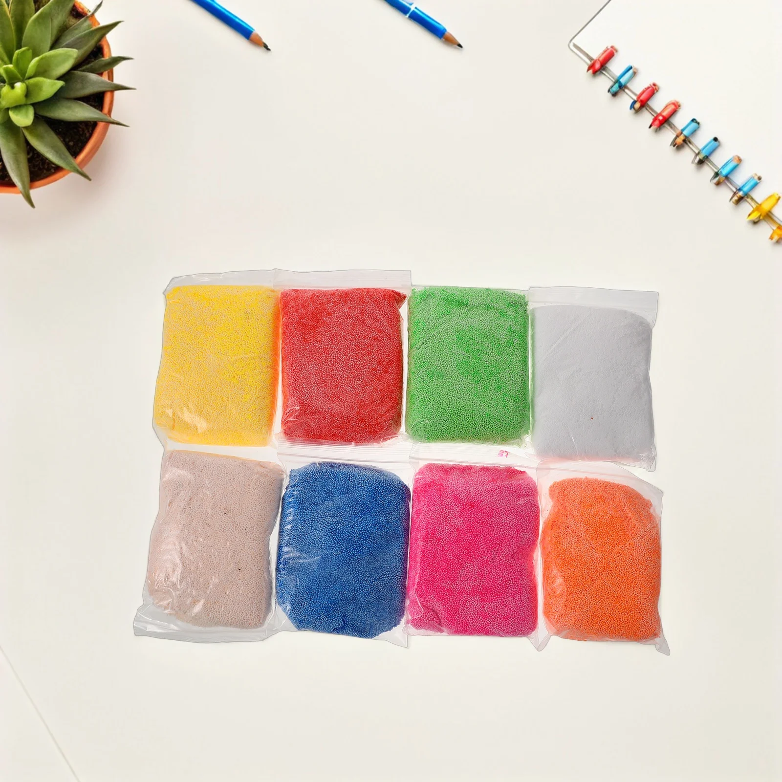 8 أكياس طين ندفة الثلج خفيف للغاية غير لزج النمذجة الطين لينة ناعمة سهلة التشكيل لتقوم بها بنفسك الحرفية الطين للأطفال اللعب الإبداعي