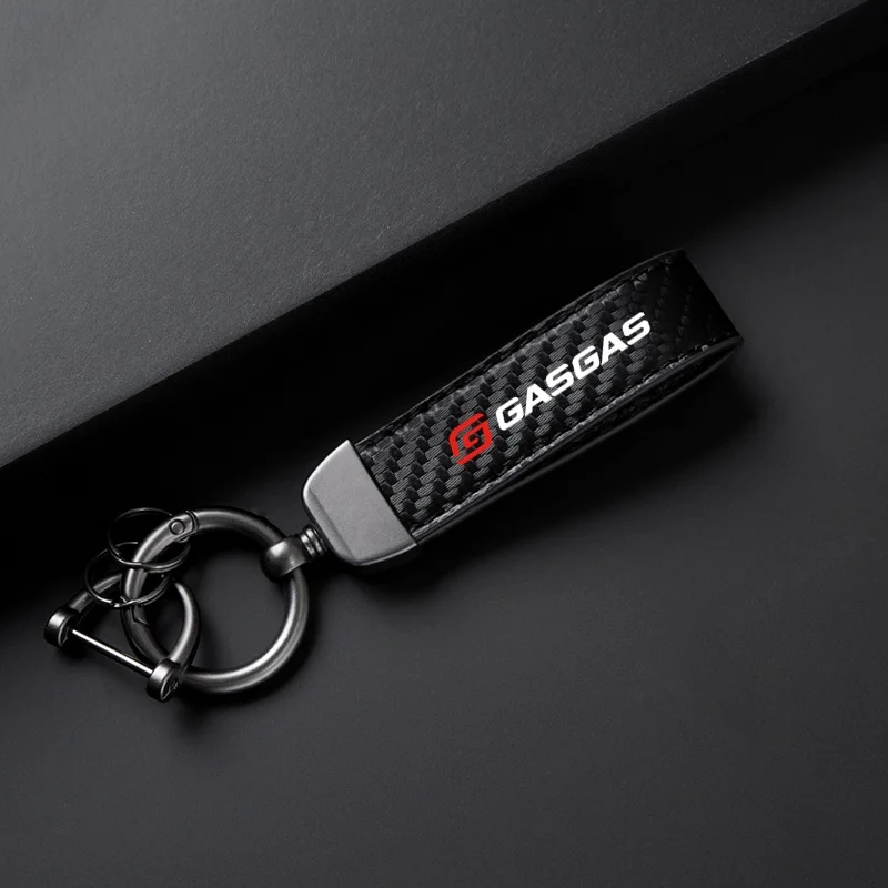 Key Ring Keys Strap Accessorie High-Grade Leather Suede Keychain Keyring Men Women Car Personality Motorcycle For Gas Gas GasGas