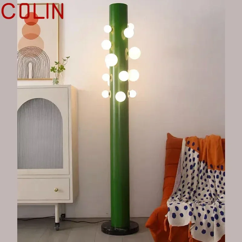 كولين الشمال مصابيح أرضية خضراء مصمم الإبداع غرف المعيشة غرف نوم الفنادق فيل تركيبات الإضاءة الفنية الحد الأدنى