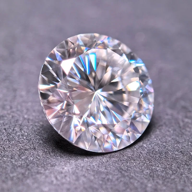 Moissanite kamień okrągły kształt biały kolor konstelacja Cut koraliki Charm dla majsterkowiczów tworzenia biżuterii wisiorek wybór certyfikat GRA