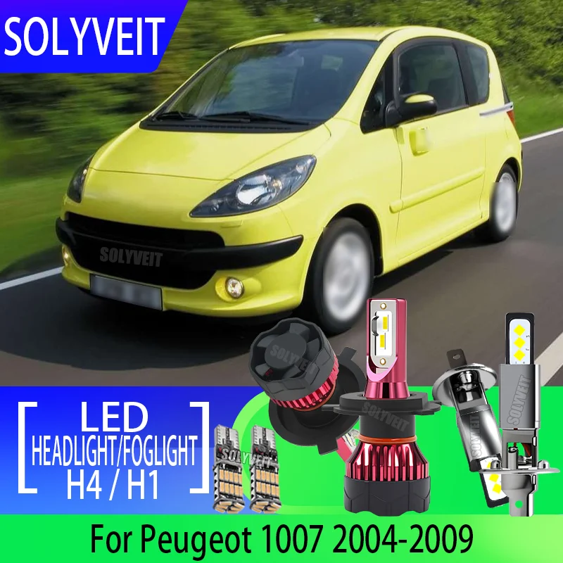 

Reliable 6000k Clear Illumination LED H4/9003 Headlight HI-LO Beam H1 Foglamp FOR Peugeot 1007 2004 2005 2006 2007 2008 2009
