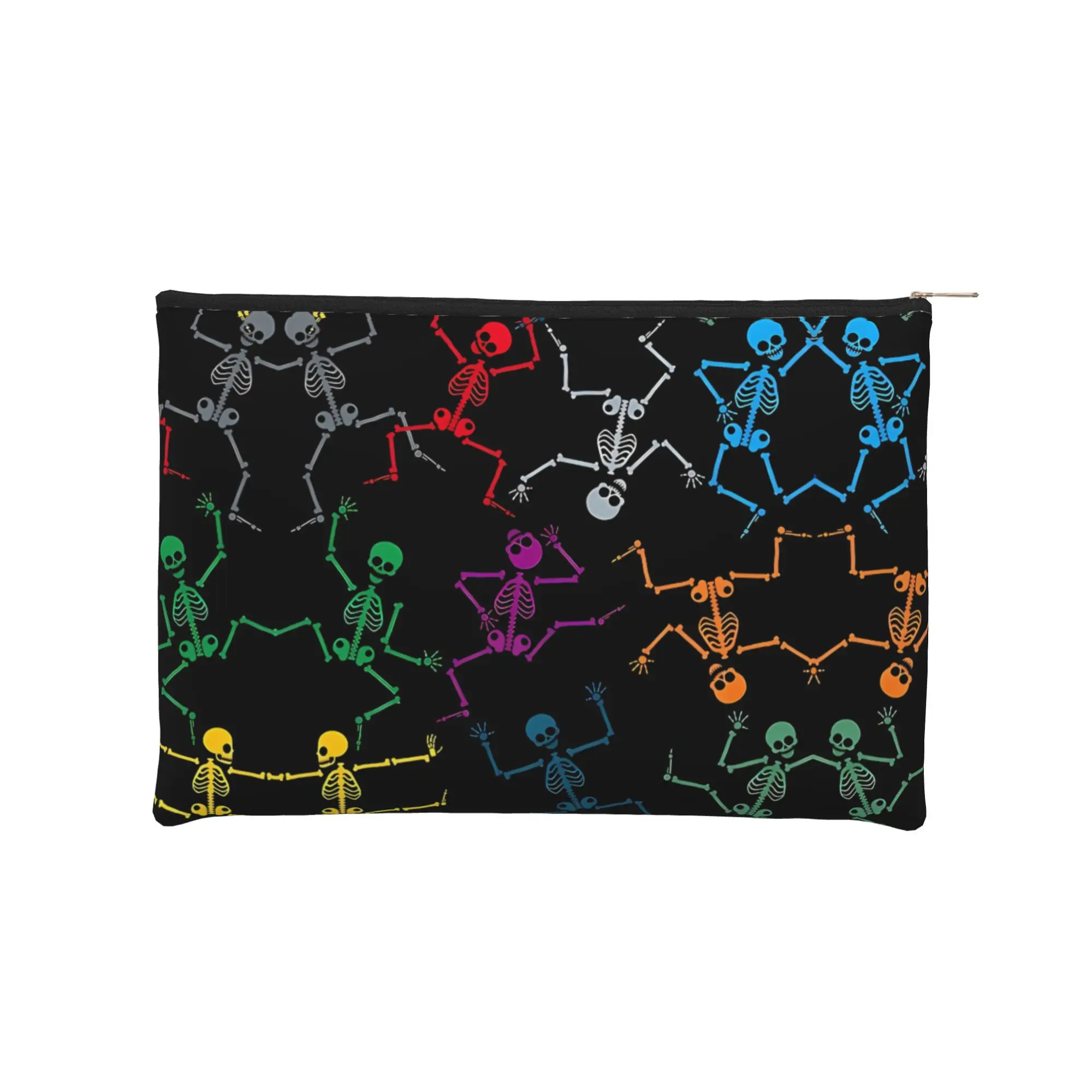 Lightweight Gymnastics Skeleton Makeup Bag Toiletry Bag with Zipper Cosmetic Pouch