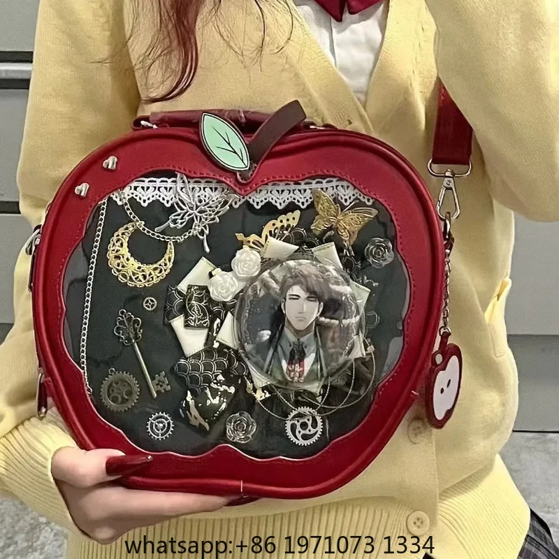 New Girl Harajuku Niche Design Apple Crossbody Bag Handbag Sweet Style Cute Ulzzang Ita Bag Y2K Backpack Preppy Style ItaBag view 3