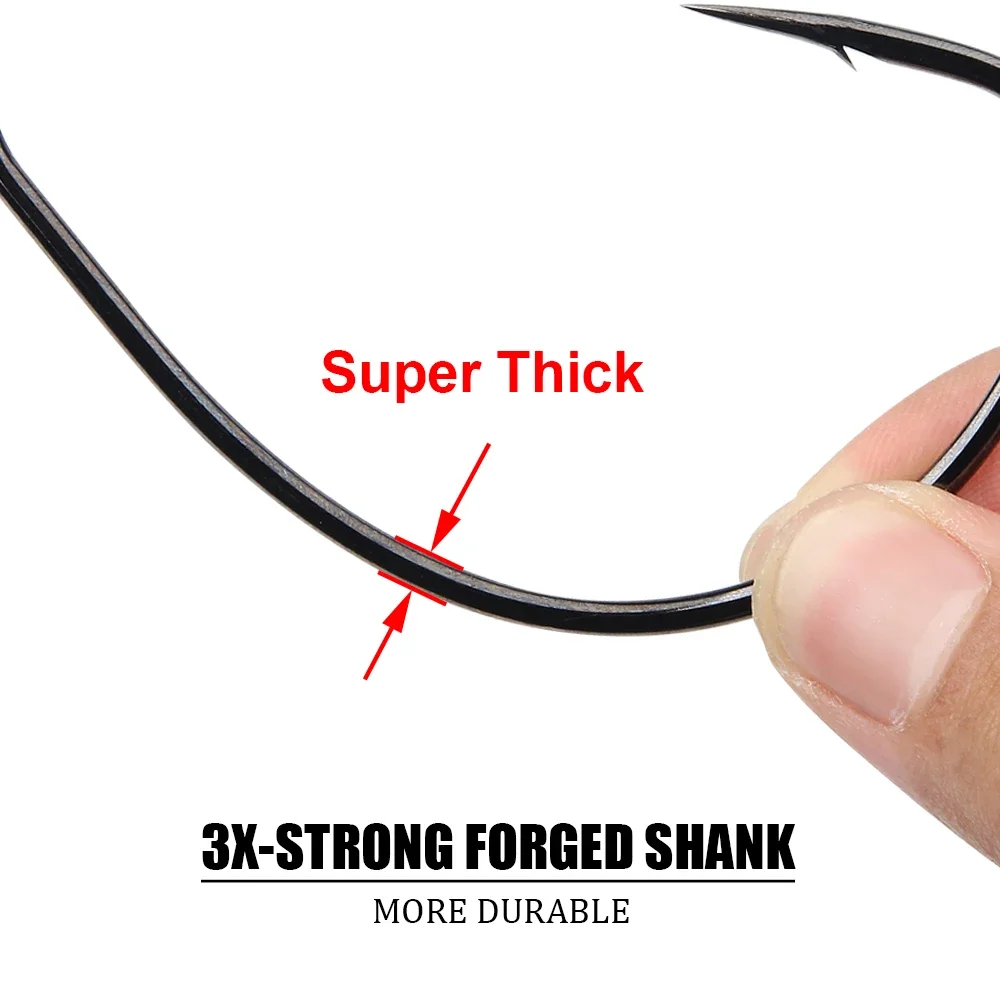 خشب الورد 5/0 7/0 10/0 غير مرجح سويم طويل كرنك الربيع الصيد هوك دودة الطعم صيد السمك مع قفل تويست الربيع ل إغراء لينة