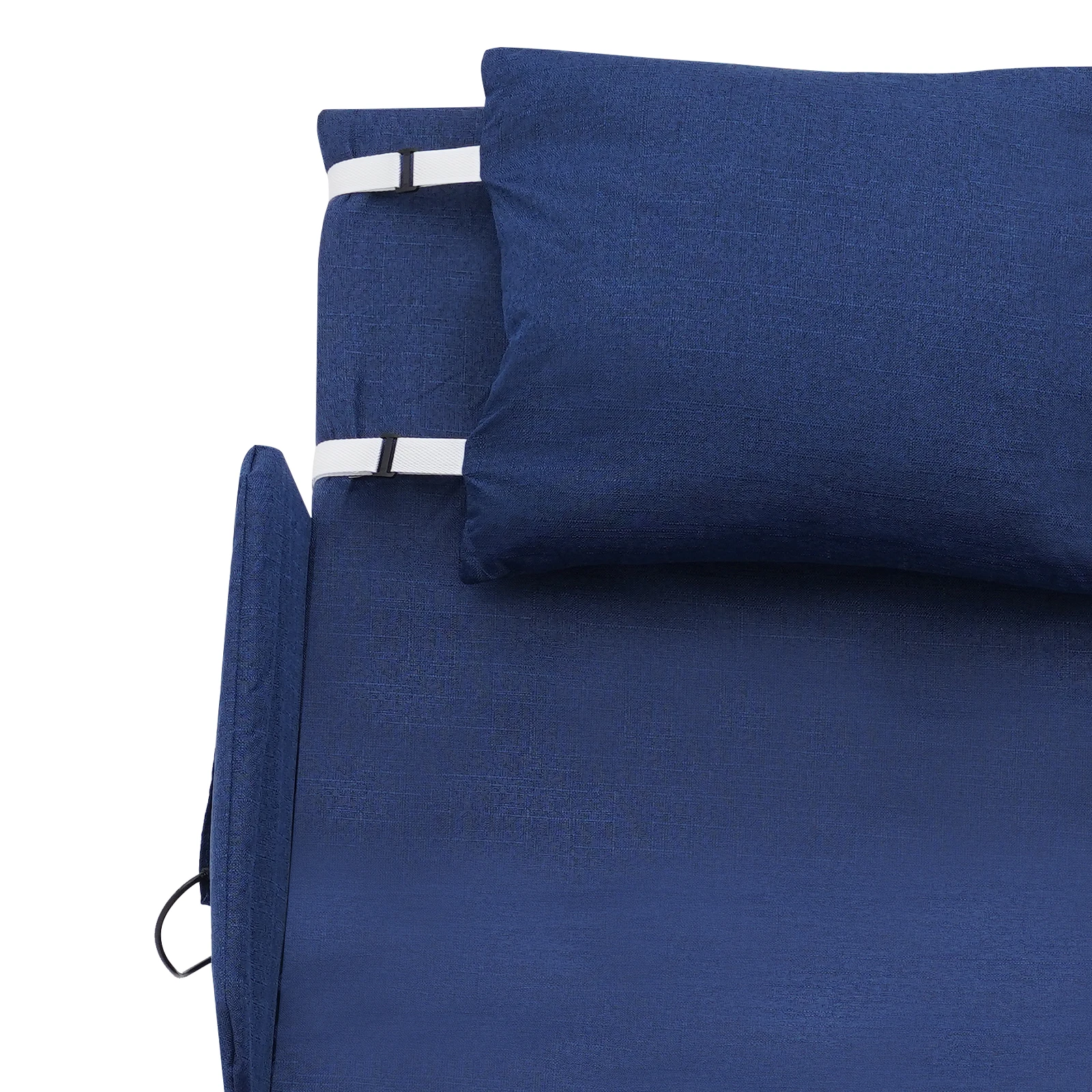 Sandaran Elektrik Biru 600W dengan Sandaran Tangan, Sandaran Elektrik untuk Lansia, Pasien, Ibu Hamil