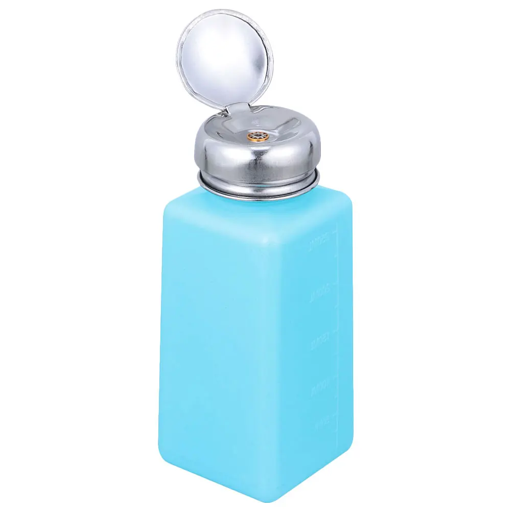 

1pc 250ML Cleaning Pot Plastic Glass Alcohol Push Down Pump Push Down Dispenser Liquid Pump Container