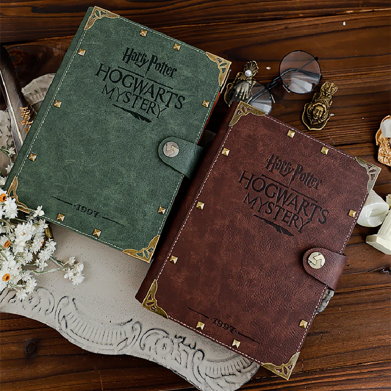 A5 B5 Harryed Potters Notebook Hogwarts Loose-leaf Vintage Kraft Notepad Gryffindor Slytherin Ravenclaw Hufflepuff Document Book