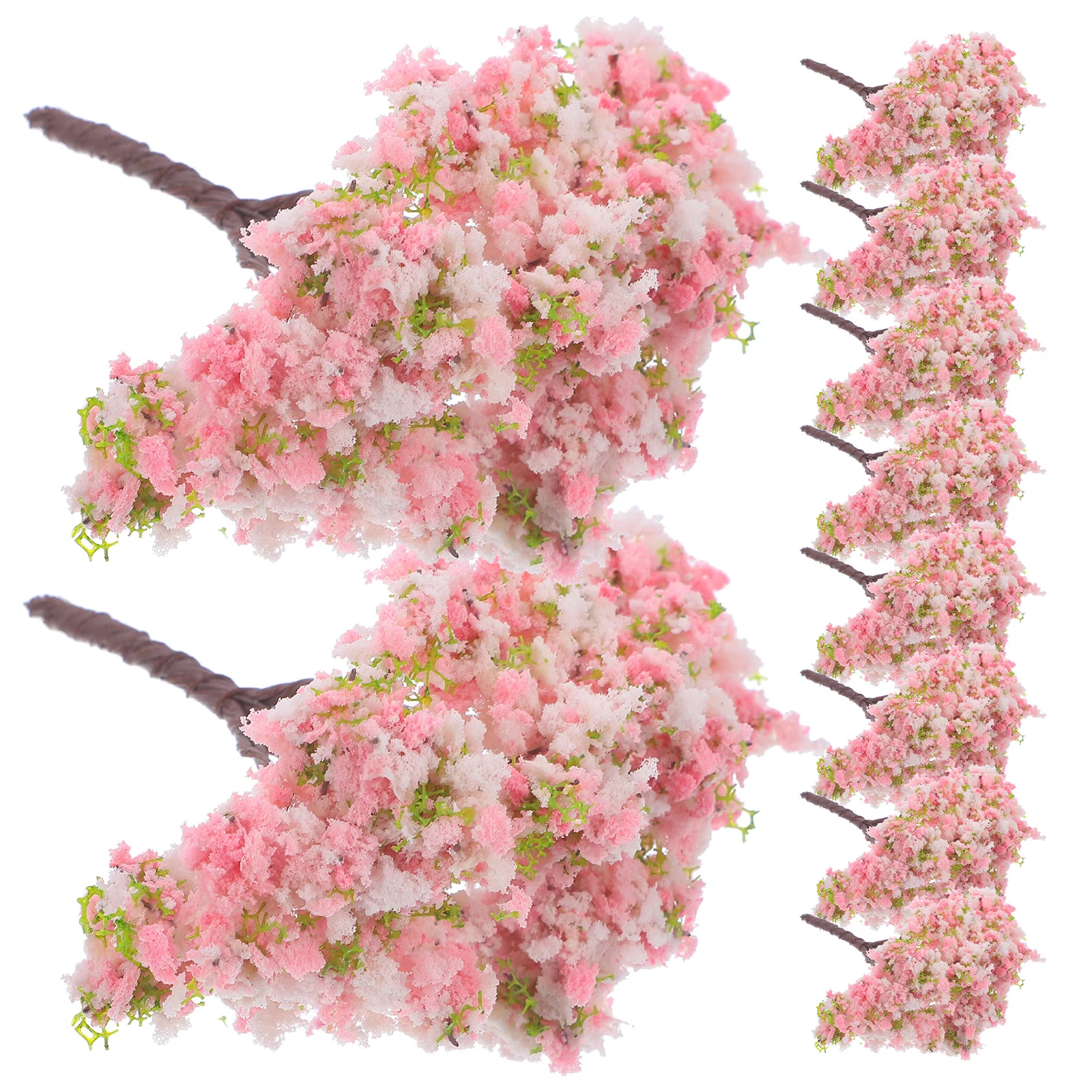 10 Pcs Flowers Tree Model Simulation Decorate Realistic Trees Artificial