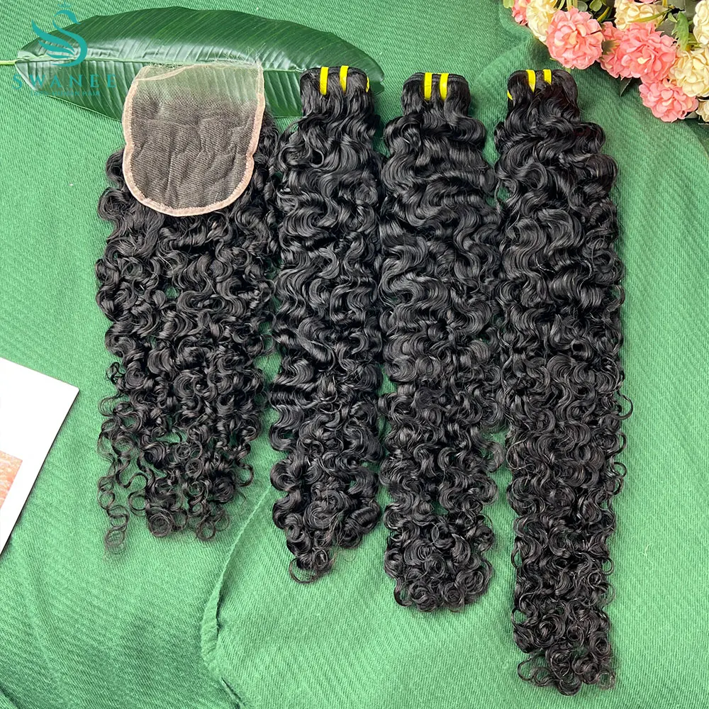 Burmese Curly 5x5 13x4 Real HD Lace Frontal With Bundles Human Hair Bundles With Closure Raw Weaves Human Hair With Closures