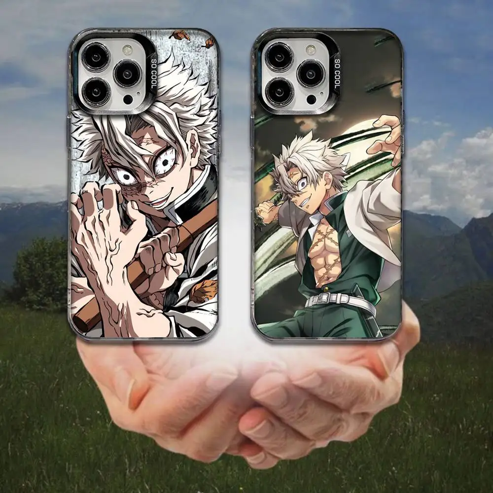 

Shinazugawa Sanemi Phone Case For iPhone 16,15,14,13,12,11,8,7,Pro,Max,Plus,Mini,XS,SE Anti Fall Black Matte Hard