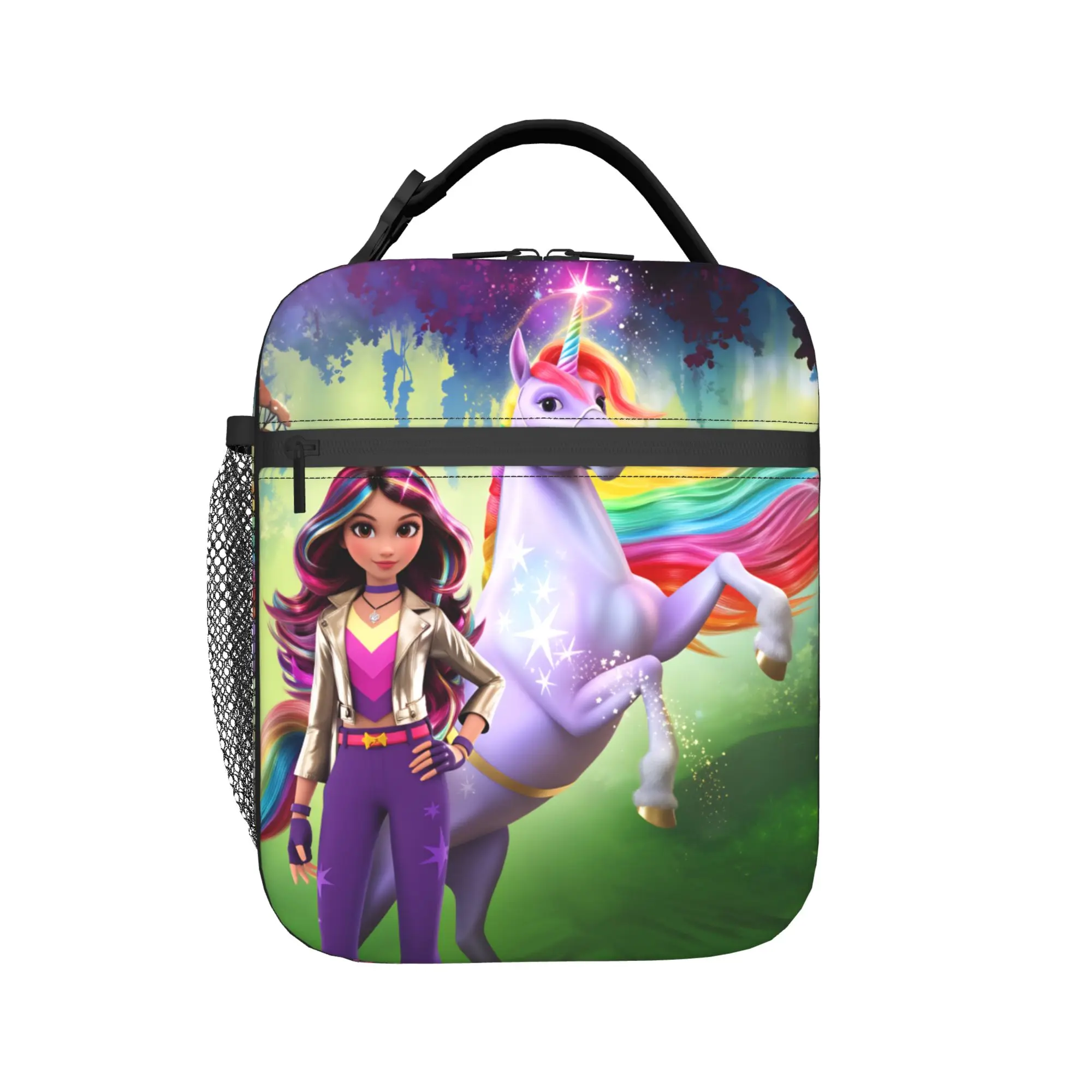 Lunch Bag Unicorn Academy Office Lunch Box For Child  Casual Portable Insulated Designer Thermal Tote Handbags