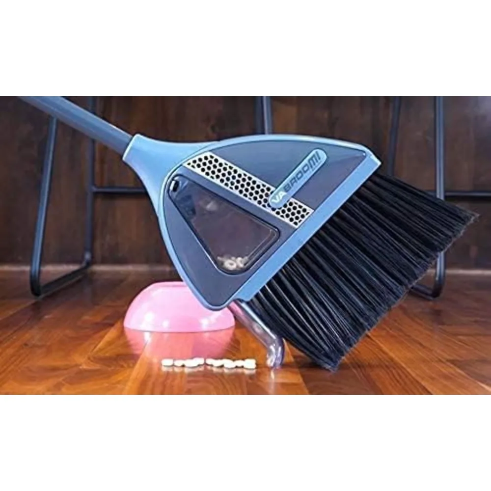 2-in-1 Sweeper with Built-in Vacuum, Built-in Long-Life Lithium Battery with USB Power Charging Cable, 20000 RPM Motor