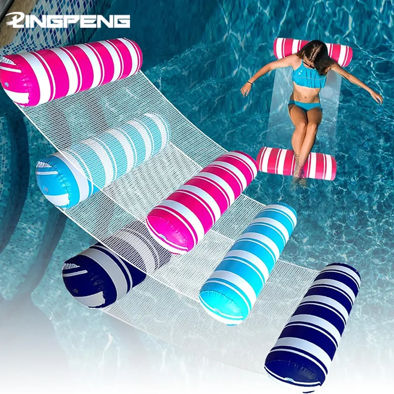 Canapé d'eau de natation hamac gonflable tapis gonflable d'eau flottant accessoires de fête à la piscine tapis gonflable flottant d'eau