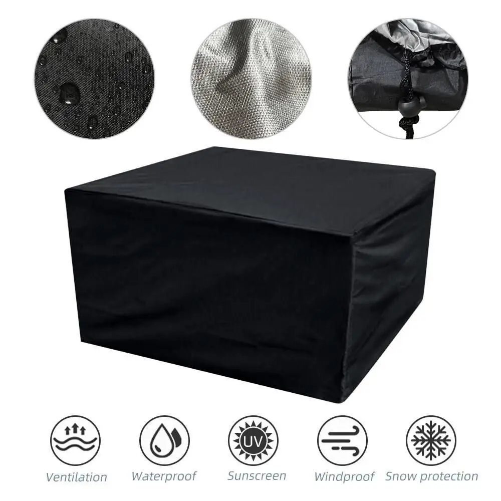 Outdoor Furniture Dust Cover Garden Tables and Chairs Waterproof Cover Rain Cover Oxford Cloth Sunscreen Stall Car Protective