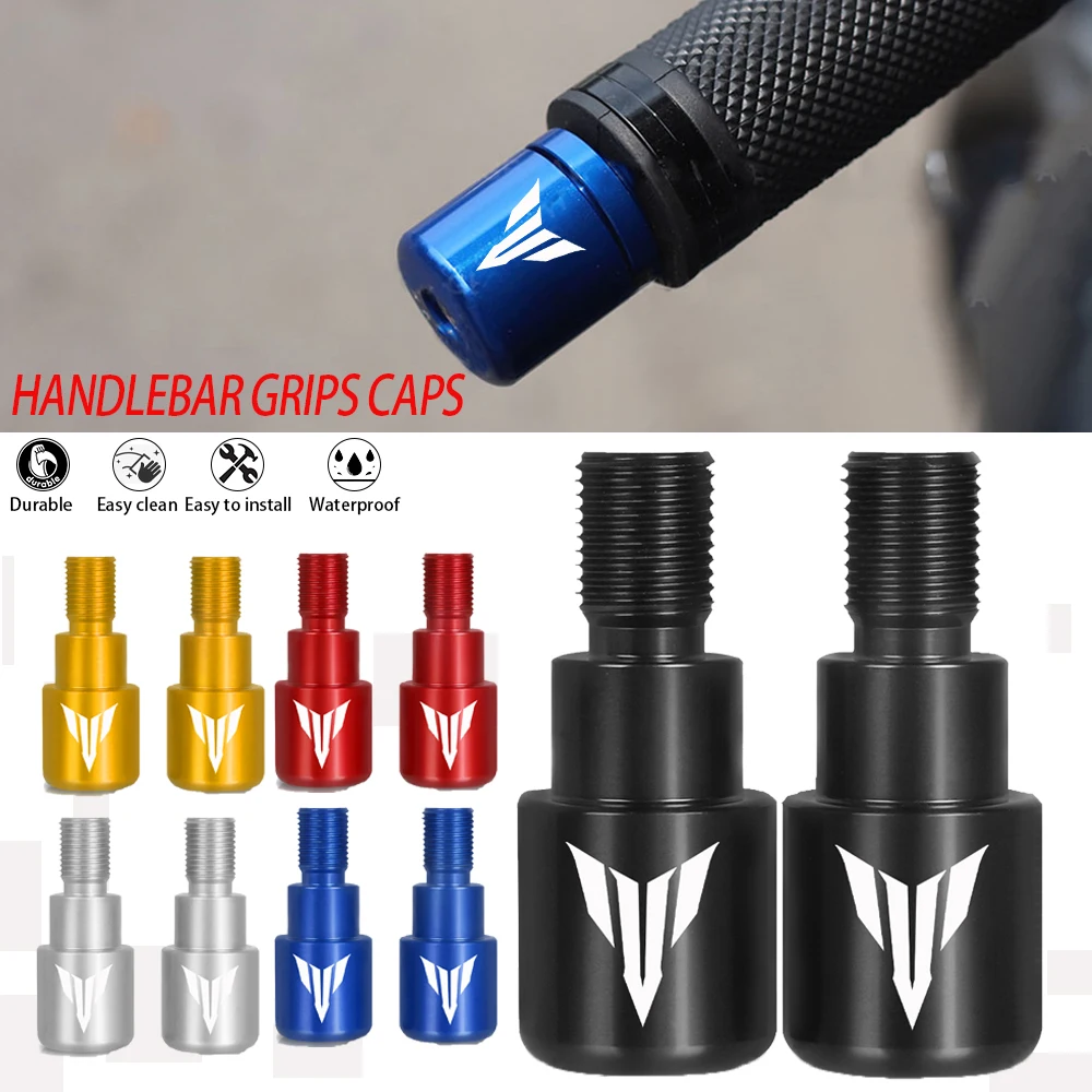 Motorcycle Handlebar Grip Bar End Cap For YAMAHA MT07 MT09 MT10 MT125 YZF R125 XJ6 FZ6 FZ09 FZ07 FZ10 TMAX XMAX XSR 700 900 2023