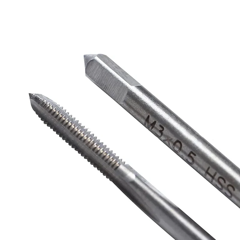 Metric Tap HSS 6542 Mini Thread Tap Drill Bit M1-M3.5 Straight Flute Machine Screw Tap Adjustable Tap Wrench M1-M8 Tapping Tool