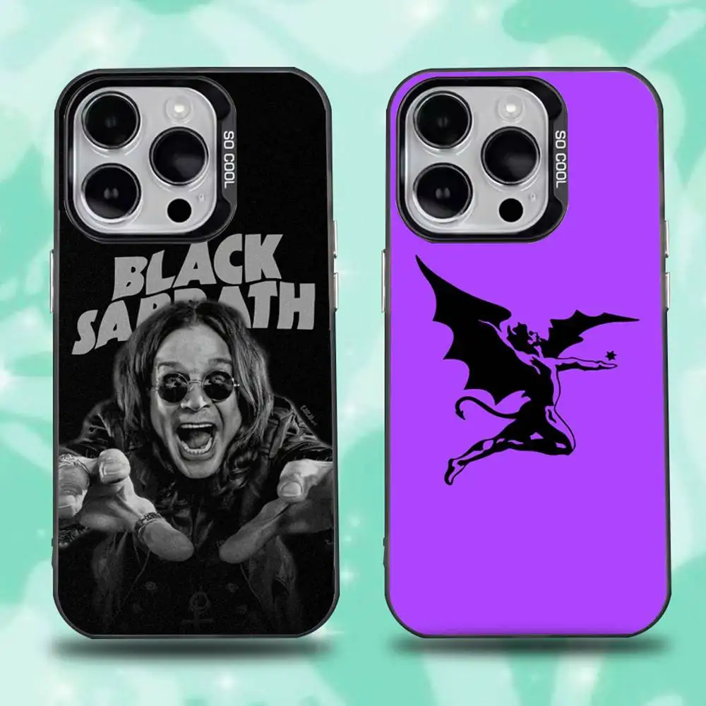 

B-Black S-Sabbath Heavy Metal Band Phone Case For iPhone 16,15,14,13,12,11,Mini,Pro,E,SE4,XS,MAX Black Candy Matte Cover