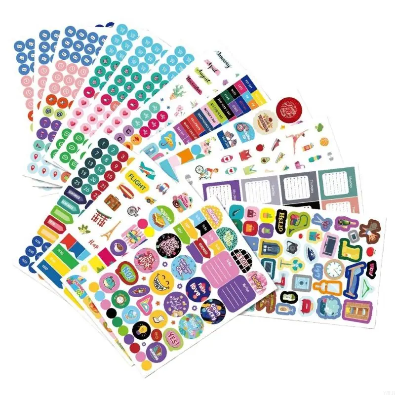 

Y5LB стикер-планировщик праздников, ежемесячная наклейка, аксессуар для планировщика книг для календаря