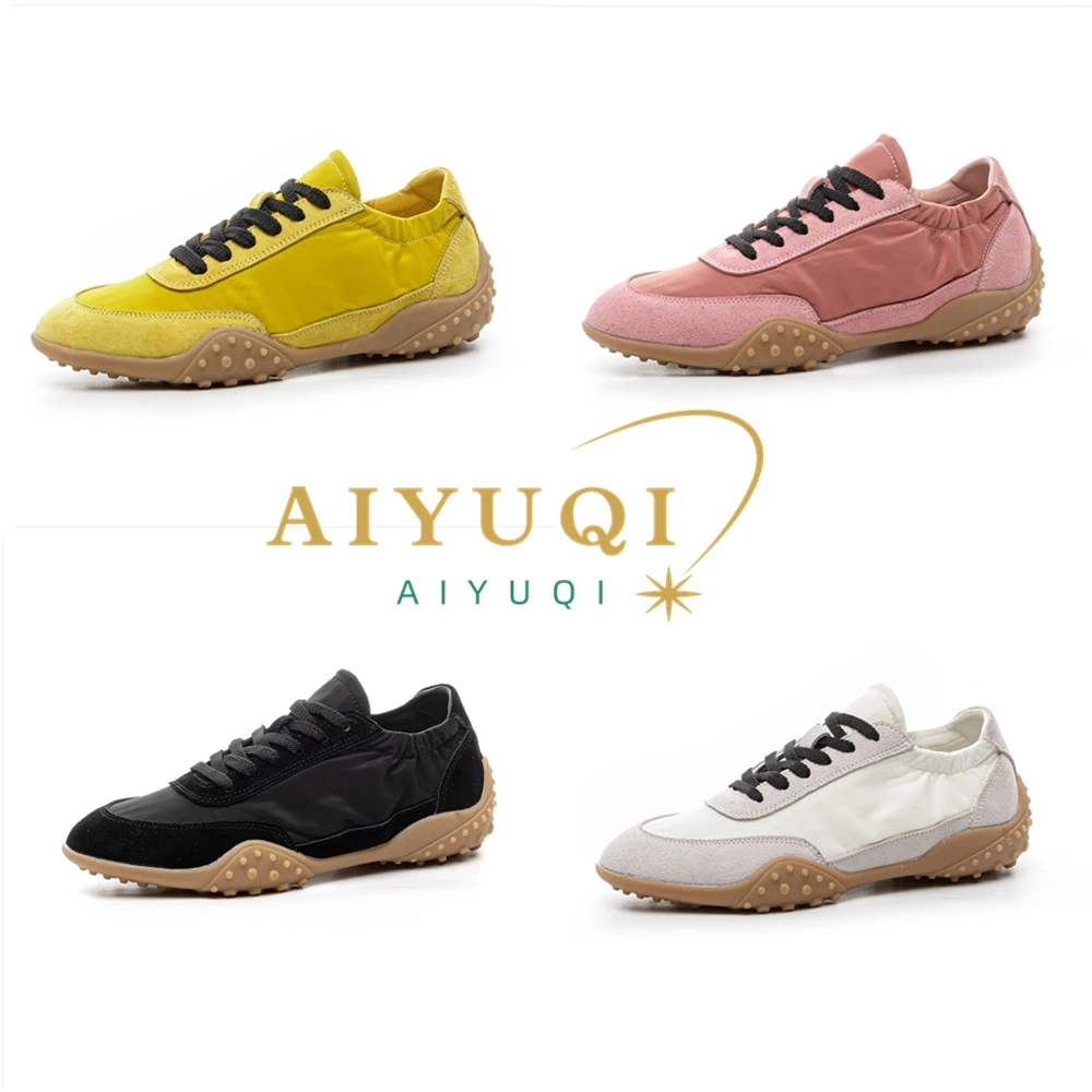 

AIYUQI Women Sneakers 2025 New Flat Non-slip Women's Moral Training Shoes Large Size Running Skateboarding Shoes For Women