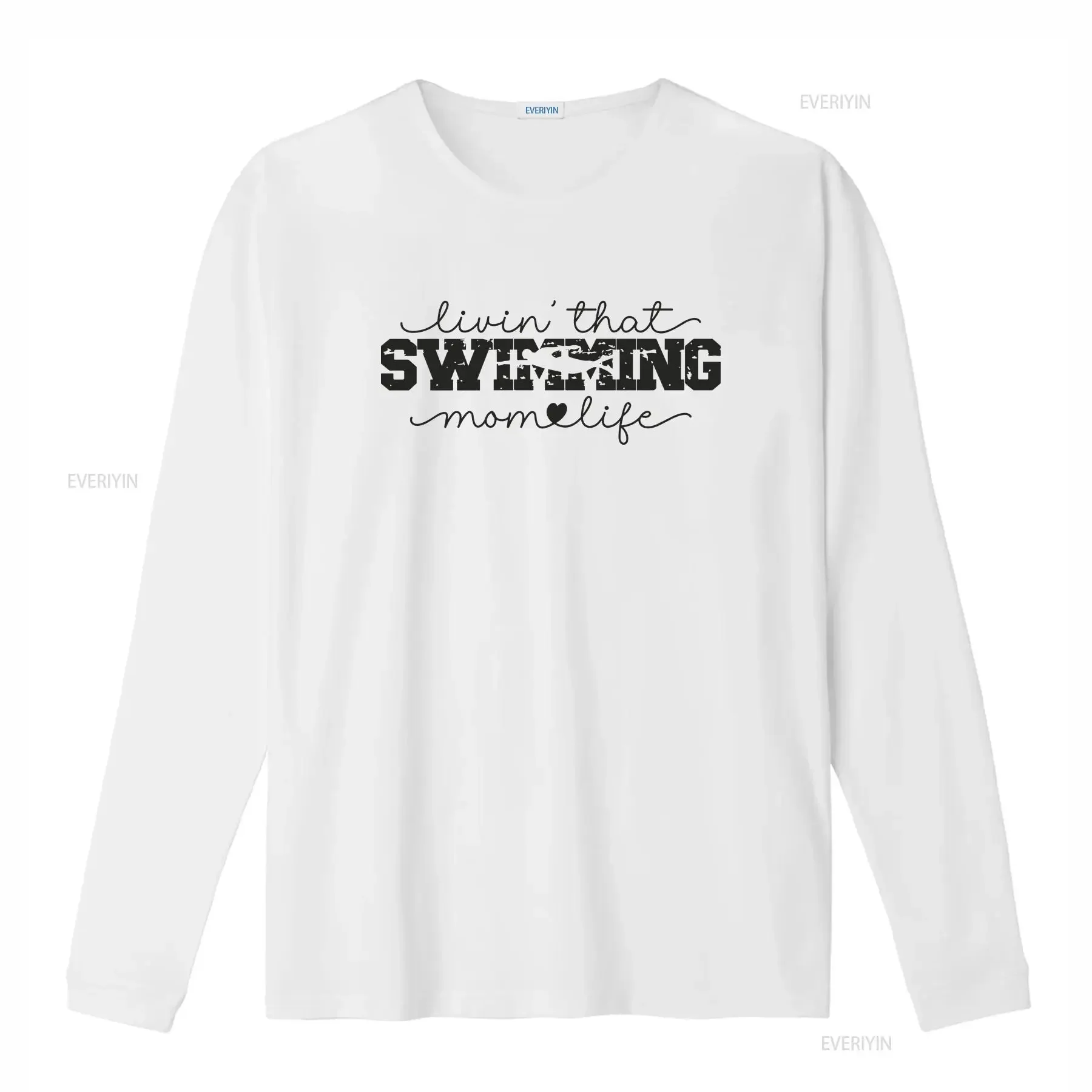 Swimming Mom T Shirt Cheer Swimmer s Sports Mothers Day Family Birthday  vintage Washed Stretched Breathable Versatile Stylish