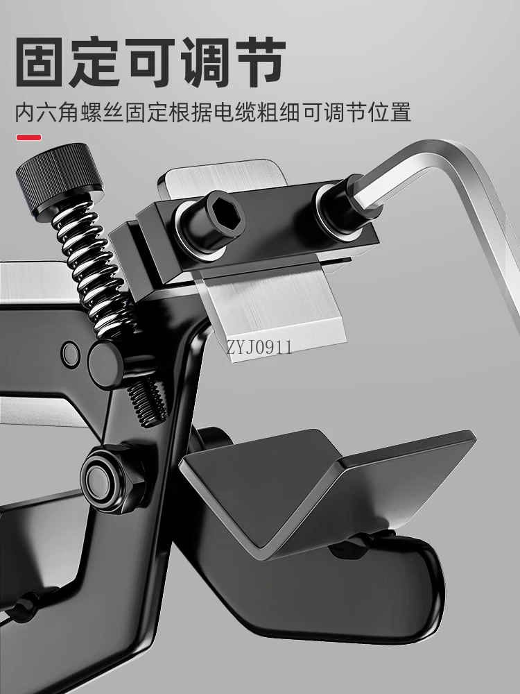 متعددة الوظائف تقشير وقطع نوع سلك متجرد سلك معزول كابل الجهد العالي دليل تقشير سريع الاستخدام الكهربائي