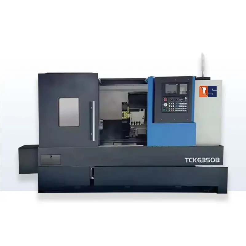 China Precision Tck6350b Slant Bed Cnc Lathe Hine With Linear Rail Guide