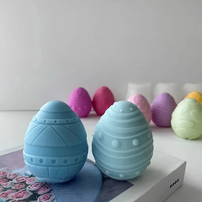 

Easter Eggs Candle Silicone Mold Aromatherapy Candle Plaster Ornaments Mould Easter Decoration