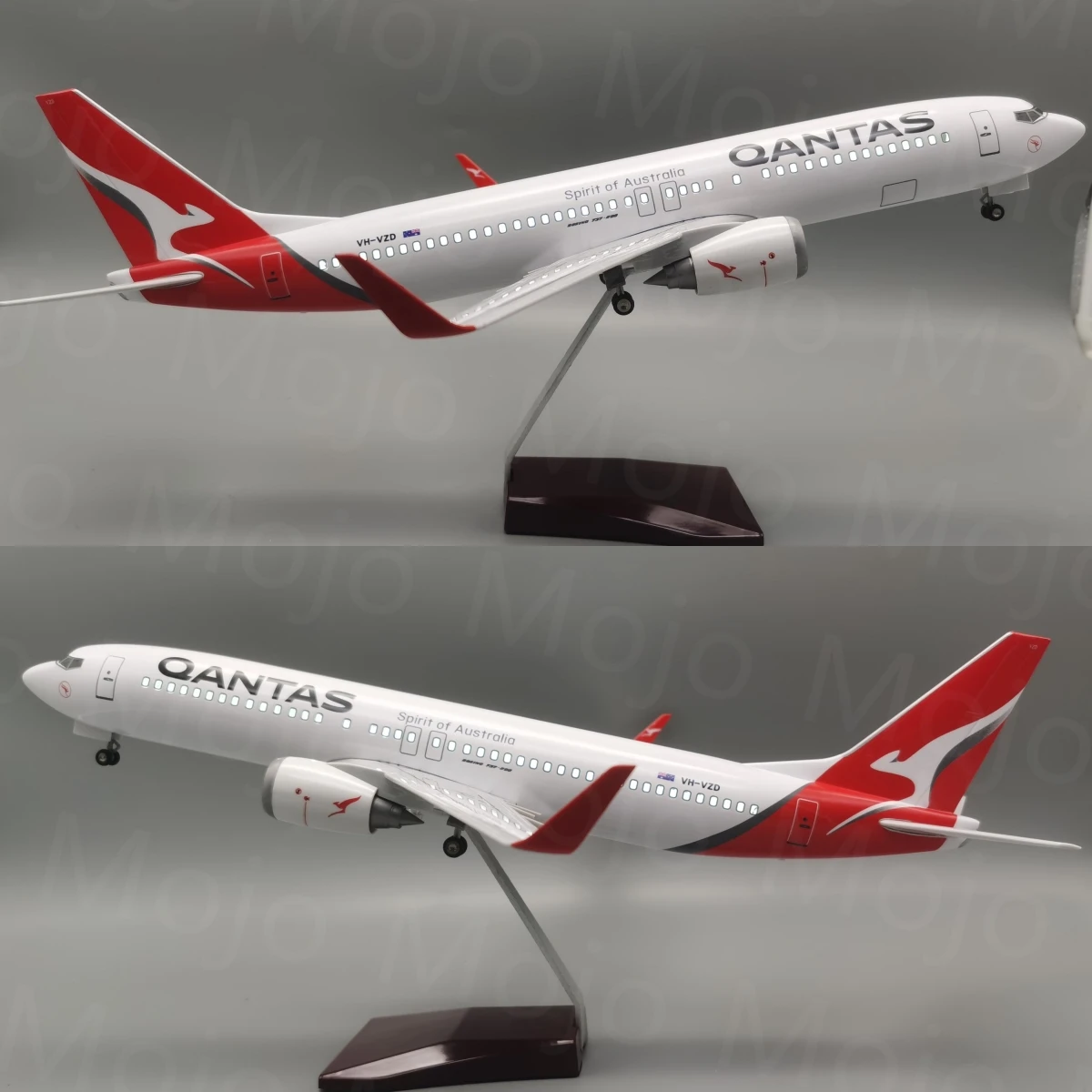 

1:85 Scale 47cm 737 Large Model Airplane Australia B737 Plane Models Diecast Airplanes with LED Light For Collection or Gift