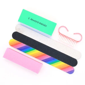 Nail art buffer and grinder block, white nail sandpaper for pedicure tips, manicure sponge, Polish gel accessories, tools Main Main Sales Sugarcane - №2