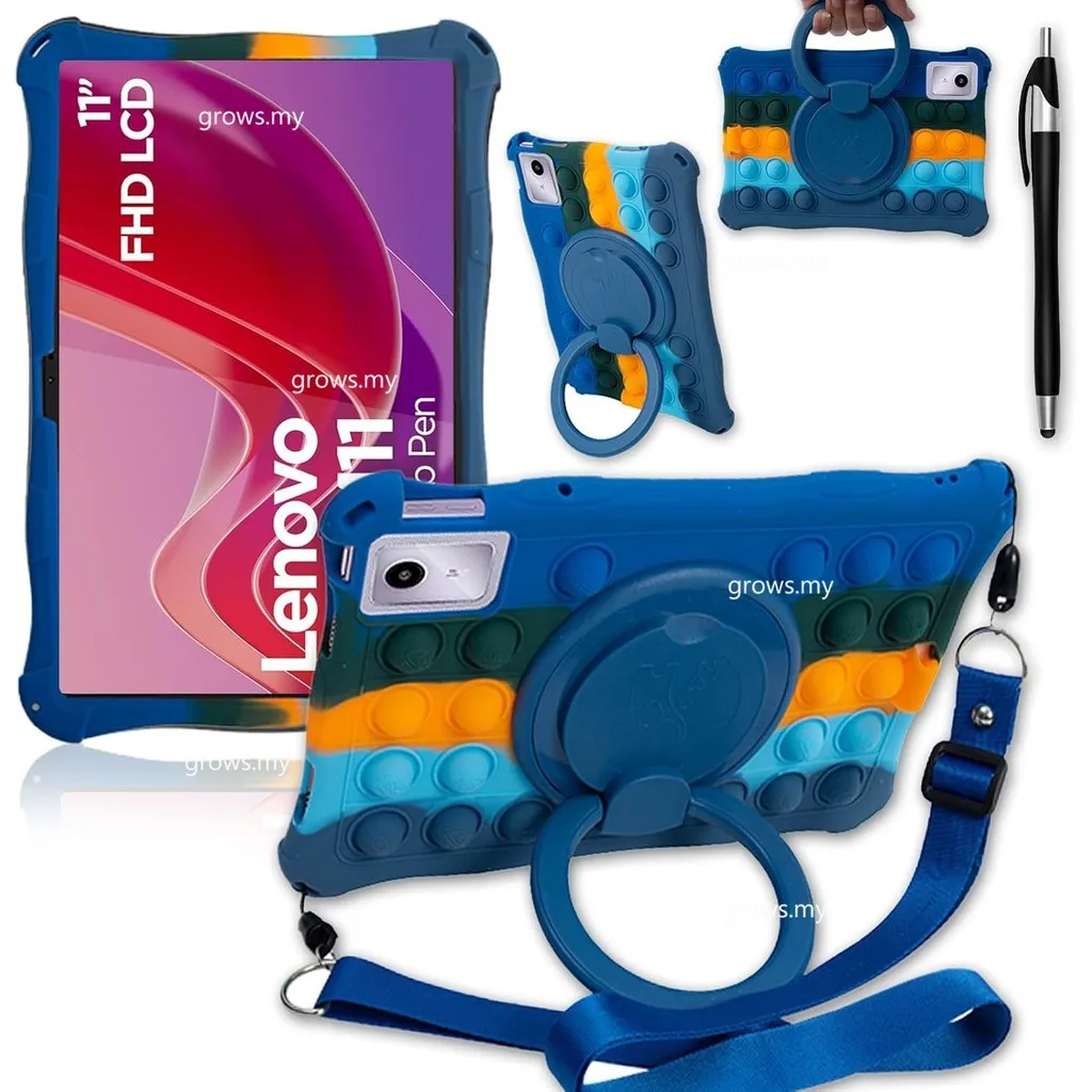

Мягкий силиконовый чехол с поворотом на 360° для Lenovo Tab M11 2024 TB-330FU TB-331FC Xiaoxin Pad 2024 Tab K11 B11 11 дюймов