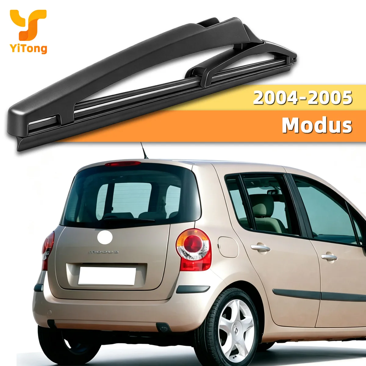 Yitong Suitable For Renault Modus 2004-2005 Rear Wiper Blade Natural Rubber Strip Back Window Cleaner Quiet Wiping Durable