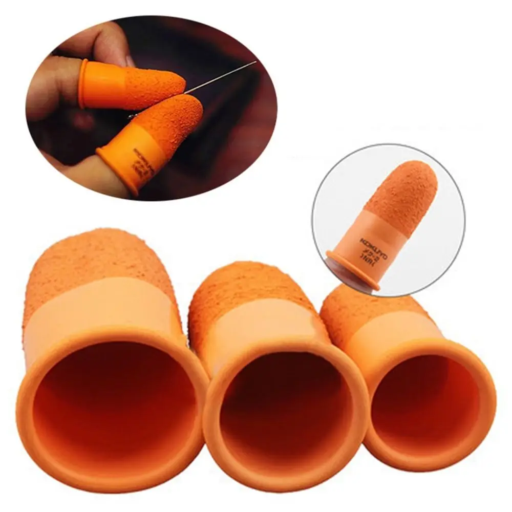 Orange Non-slip Finger Cover Tool Counting Handmade Tool Fingertips Protector Gloves Protector Sewing Finger Cots Work