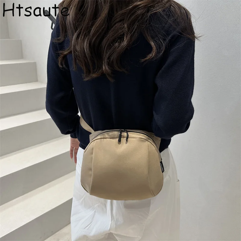 

Sports Simple Shaped Bag For Women Shoulder Bags Female Messenger Bags Buckle Unisex College Student Ladies Crossbody Bookbag