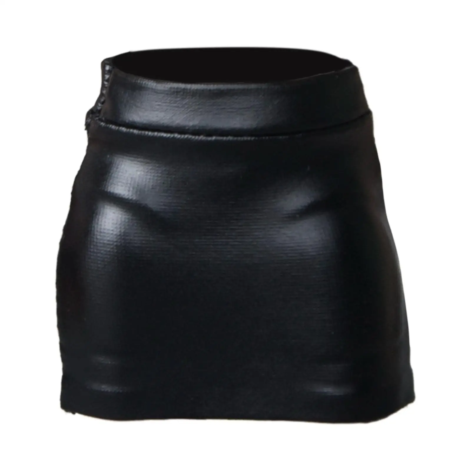 Miniature Clothing 1/12 Scale Faux Leather Skirt Figure Body Accessories for Female 6 Inch Action Figures