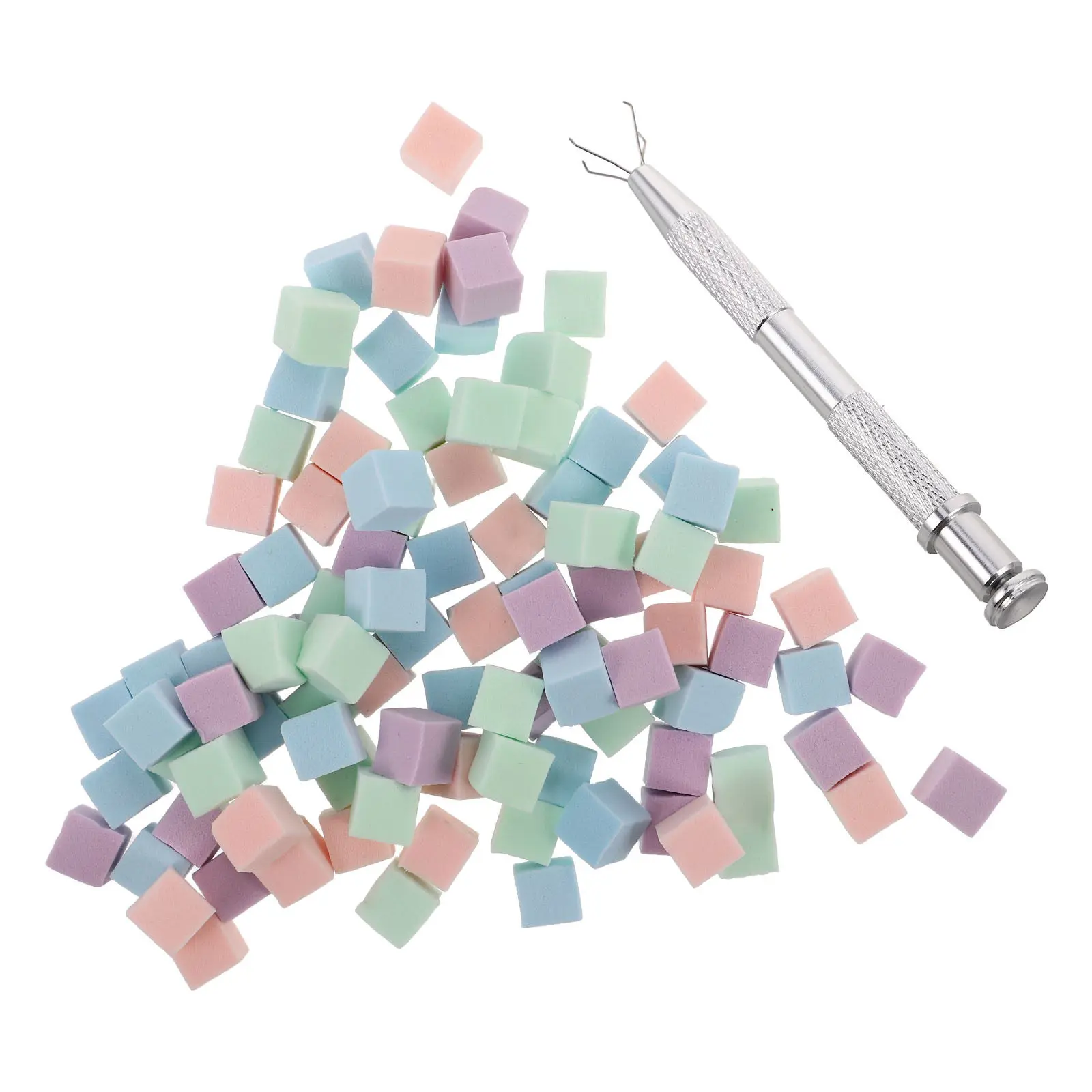 

Набор градиентных спонжей для ногтей: цветные маленькие квадратные мягкие спонжи-аппликаторы для легкого нанесения, смешивания и полировки гель-лака