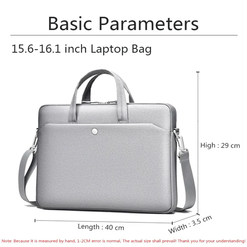 Laptop Sleeve Bag Notebook Case Pouch For 13.3 14 15.6 Inch Macbook Air Pro 16 HP Huawei Lenovo Dell Shoulder HandBag Briefcases