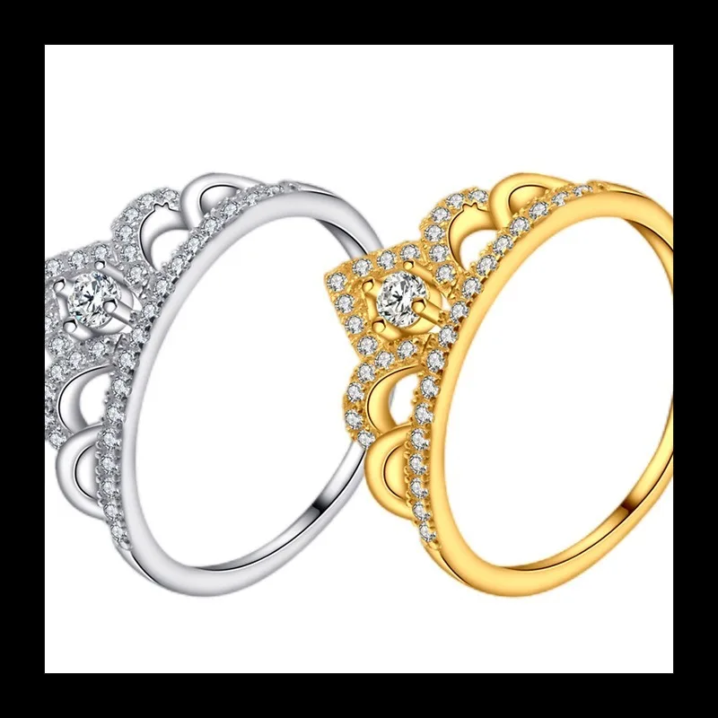 حار بيع S925 الفضة الاسترليني تنوعا قسط تصميم تحسس الأزياء الشعبية تاج الدائري النساء