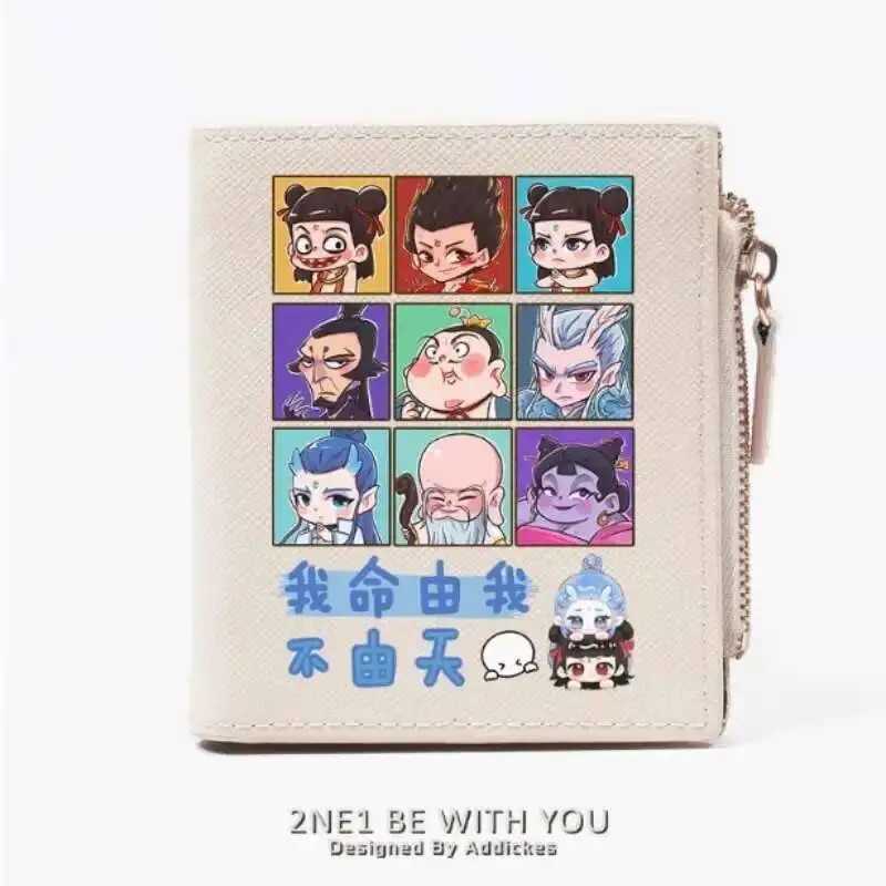 

Chinese Aobing Nezha Fashion Wallet PU Purse Card Coin Zipper Money Bag Cosplay Gift B2145 Anime