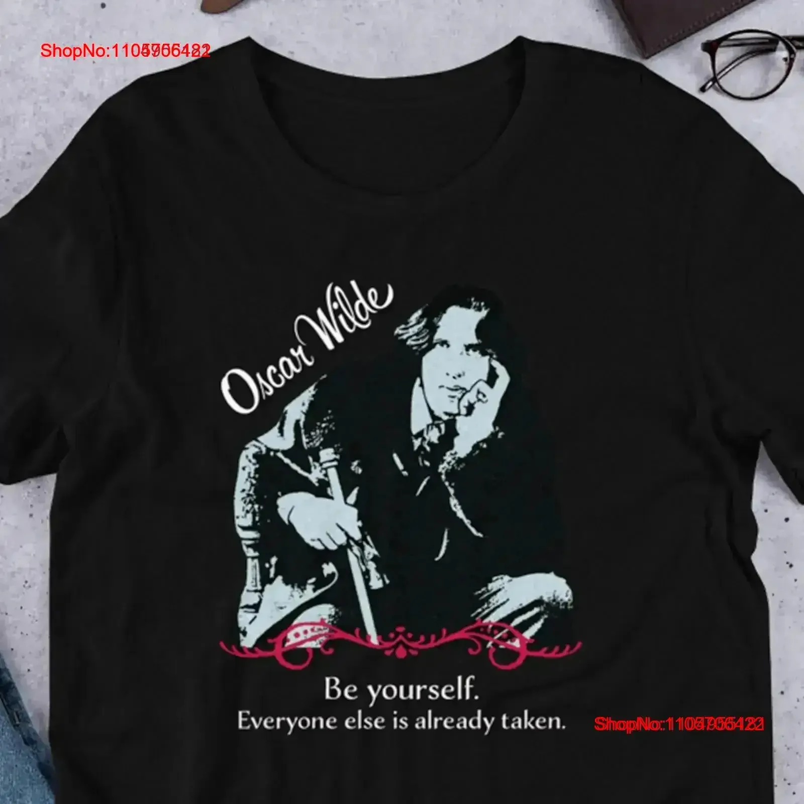 Oscar Wilde T Shirt Classic Books Literary Irish Authors English Majors Literature vintage Washed Top For Everyday Wear