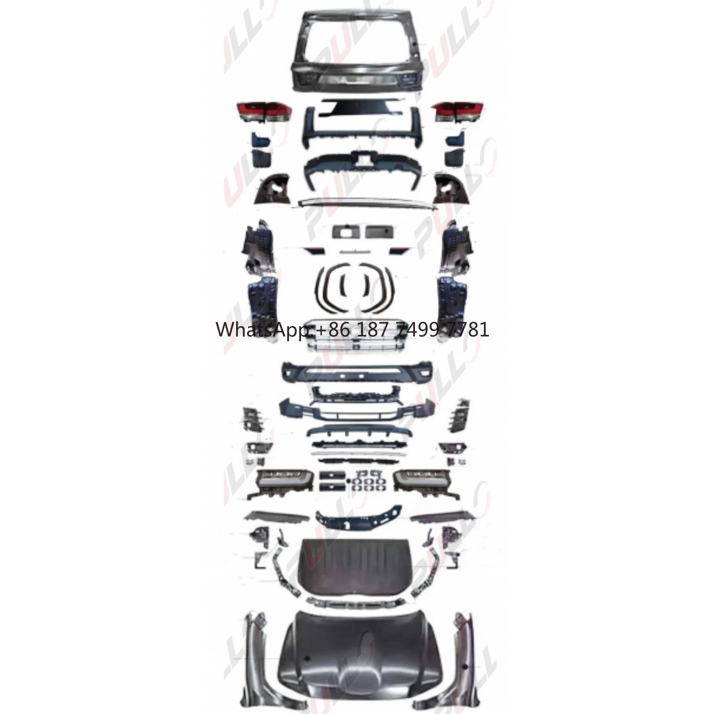 

Car Accessories Modified for LC200 2008-2021 Upgrade to LC300 Style Bumpers Hood Car Lamps Trunk Fender Side Pedal