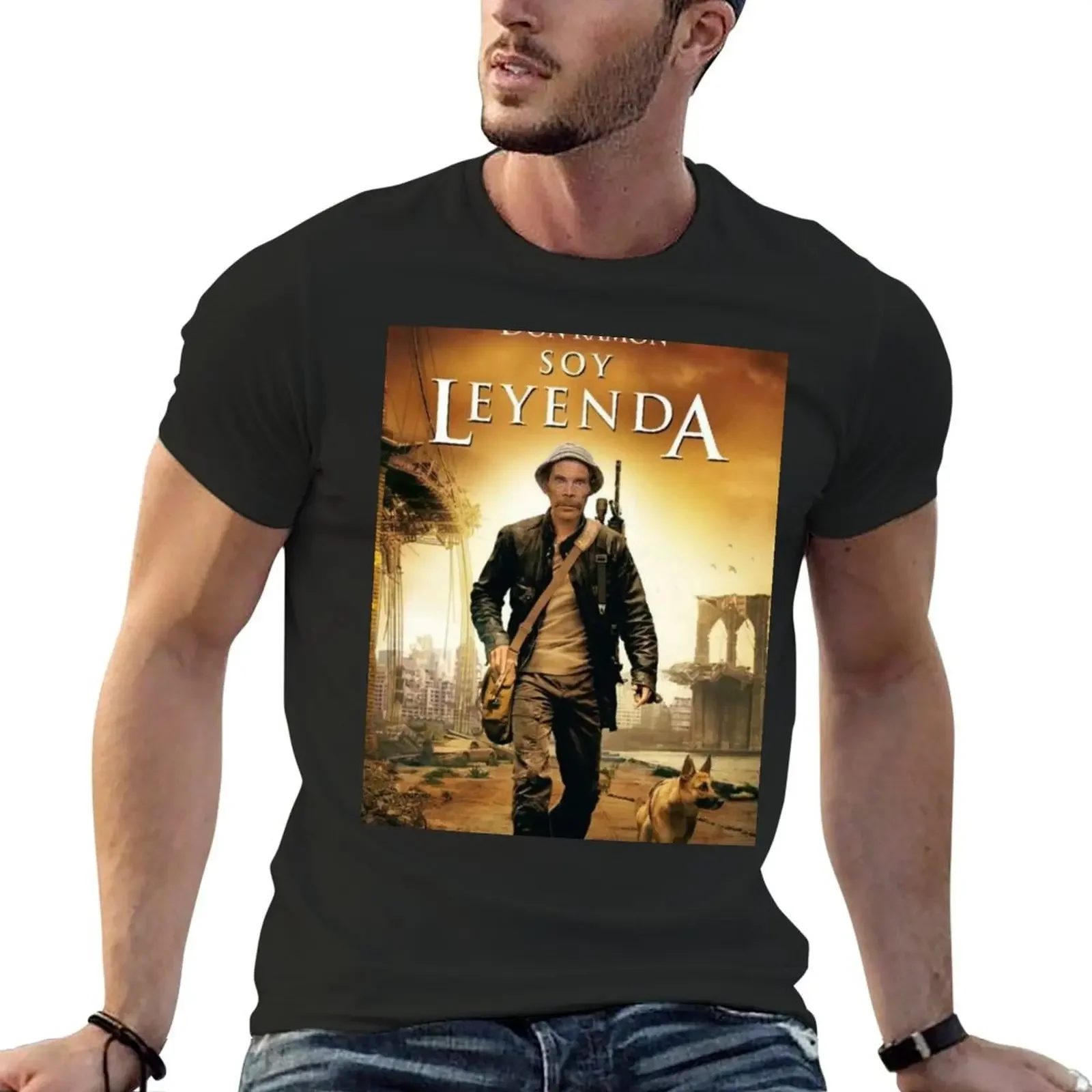 

Don ramon I am legend T-Shirt blue lock vintage clothes blue archive Men's cotton t-shirt