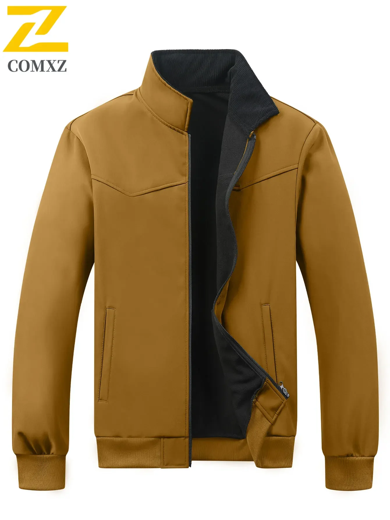 Autumn Fashion Men's Jackets High Quality Casual Stand Collar Windproof Baseball Jacket Brand Clothing Business Solid Color Coat