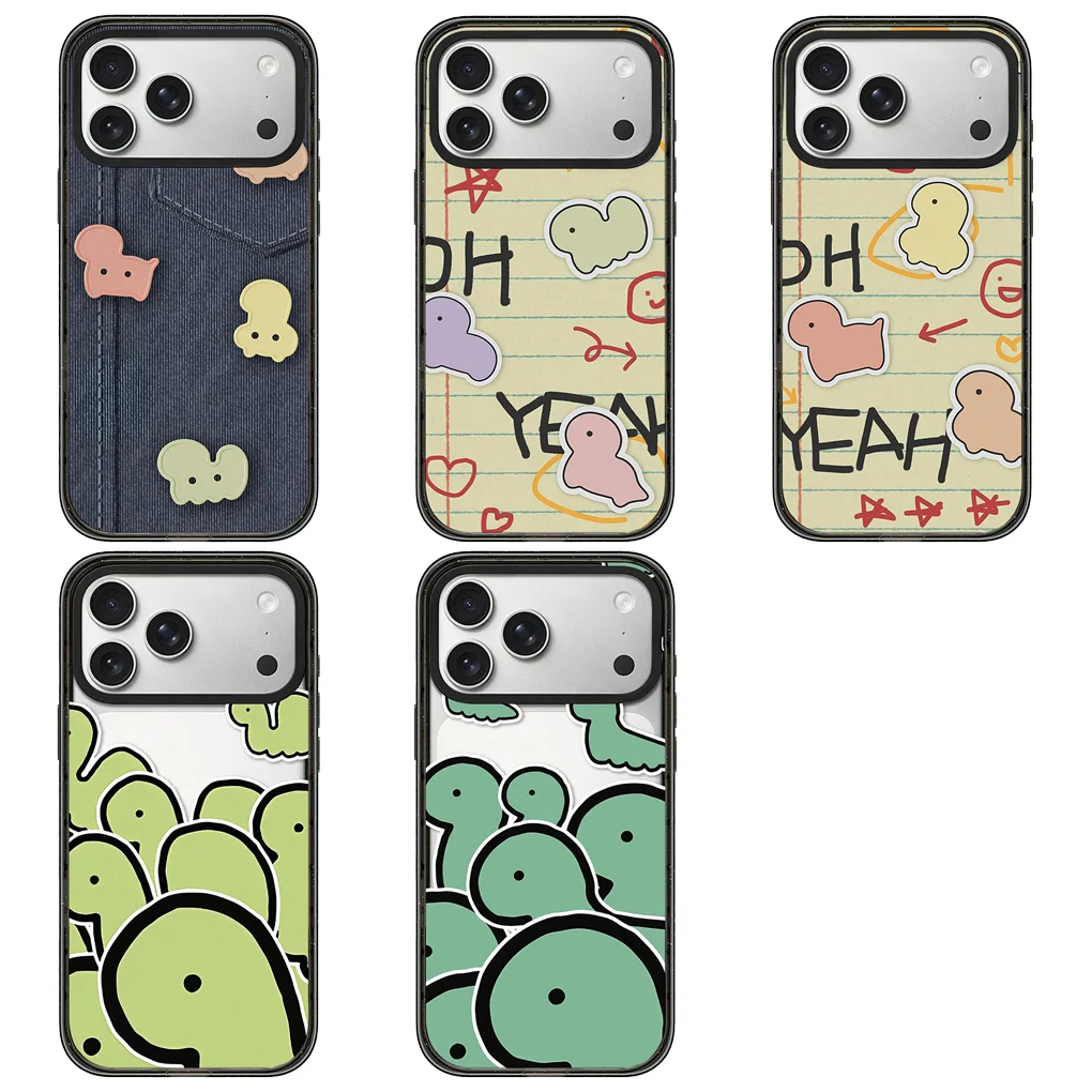 

denim animal 2.0 Acrylic Black Border Phone Cover for IPhone 12 13 14 15 16 17 Pro Max Case for IPhone 17 Air