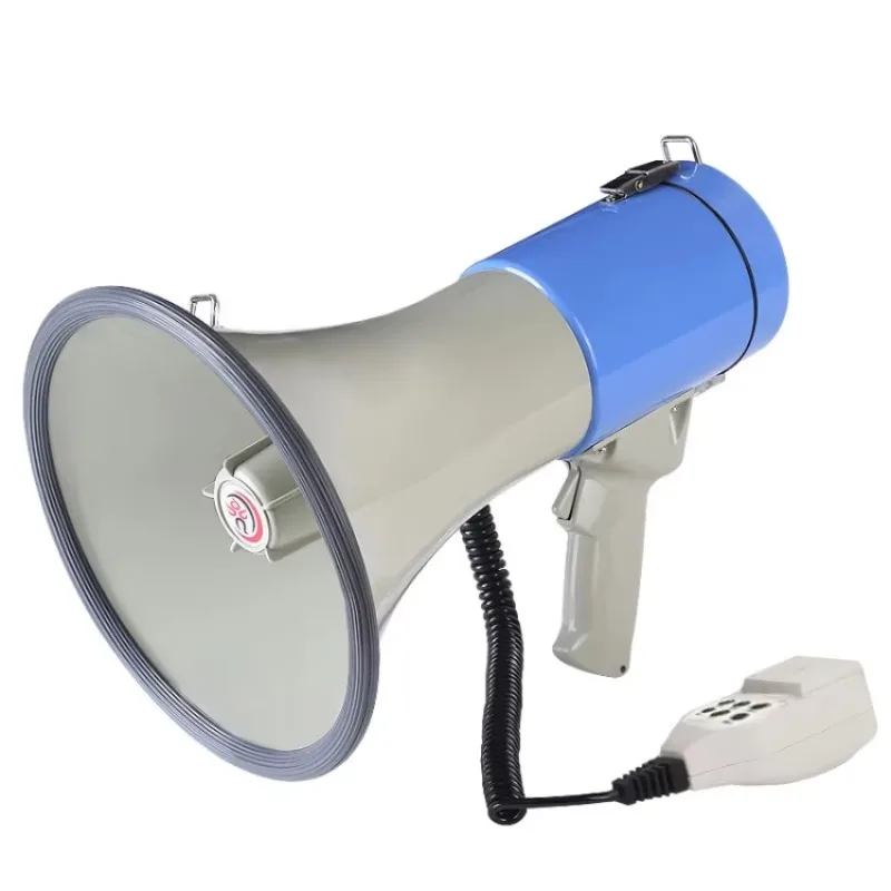 

【2026】Newest 50W Portable Handy Megaphone Speaker 1000m Distance Bullhorn Siren Alarm With Voice Recorder