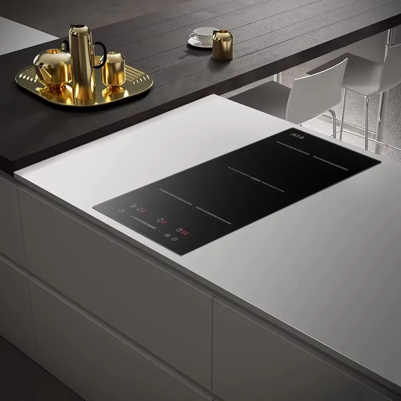 ذكي 220 فولت مزدوج الموقد لوح تسخين طباخ التعريفي 3000 واط موقد الموقد الذكي مع المدمج في التثبيت #1