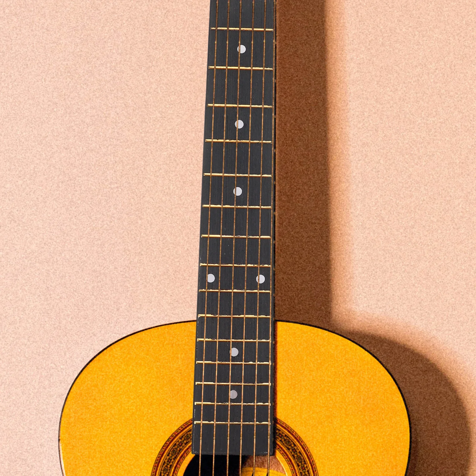 

Wooden Folk Guitar Fingerboard Replacement 18-Fret Durable Guitar Neck Fingerboard Replacement Supply Finger Plate