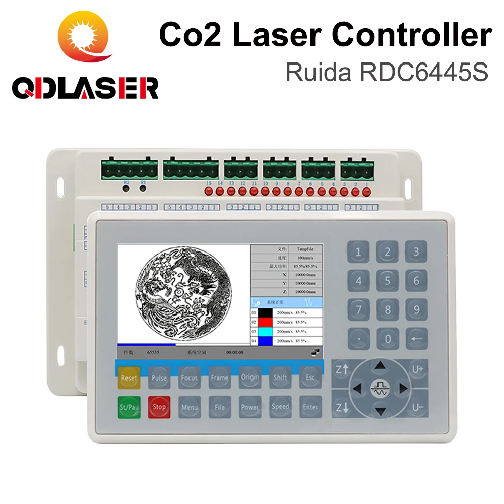 QDLASER Ruida RDC6445 RDC6445G RDC6445S DSP Controller CO2 Laser Cutter Engraving Machine Upgrade RDC6442 RDC6442G