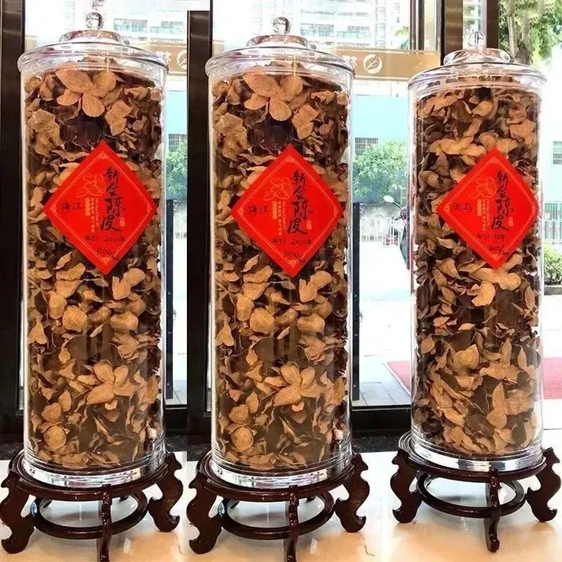Large-capacity tangerine peel storage tank, glass sealed tank, special moisture-proof for Chinese herbal medicines